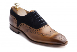 Derby "2101" blue suede...