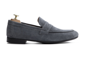 Mocassin "410" Daim Gris