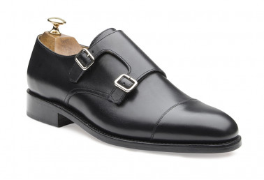 Double Buckle "6893" Zwart
